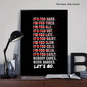 1Pc, Modern Style, Decorative, Modern Art Design, Inspiring And Motivational Copywriting Patterns,Wall Art Furniture Decoration,Suitable For Living Rooms,Bedrooms,Home Decoration And Perfect Gifts, Unframed Wall Art, Quote Prints