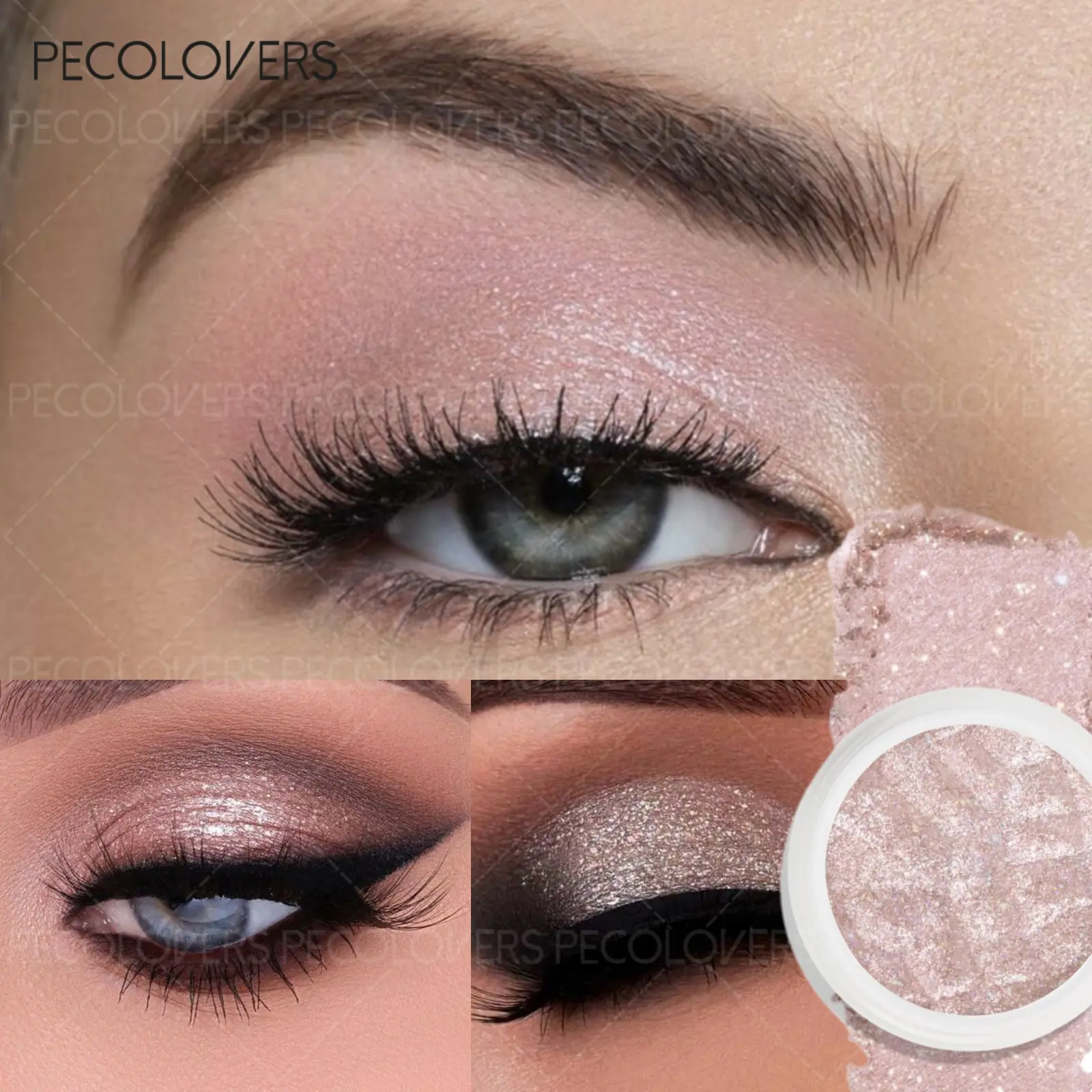 1PC Galaxy Light Eye Shadow Glitter Monochrome White Pearl Shimmer Mud Mashed Potato Bright Highlights Eyeshadow Palette Eye Makeup Product Shimmer Sparkle Palette