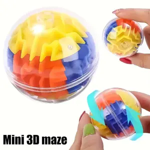 Single Pack 3D Gravity Maze Brain Teaser Ball - Challenging Puzzle Toy for, Engaging Constructive Mind Game