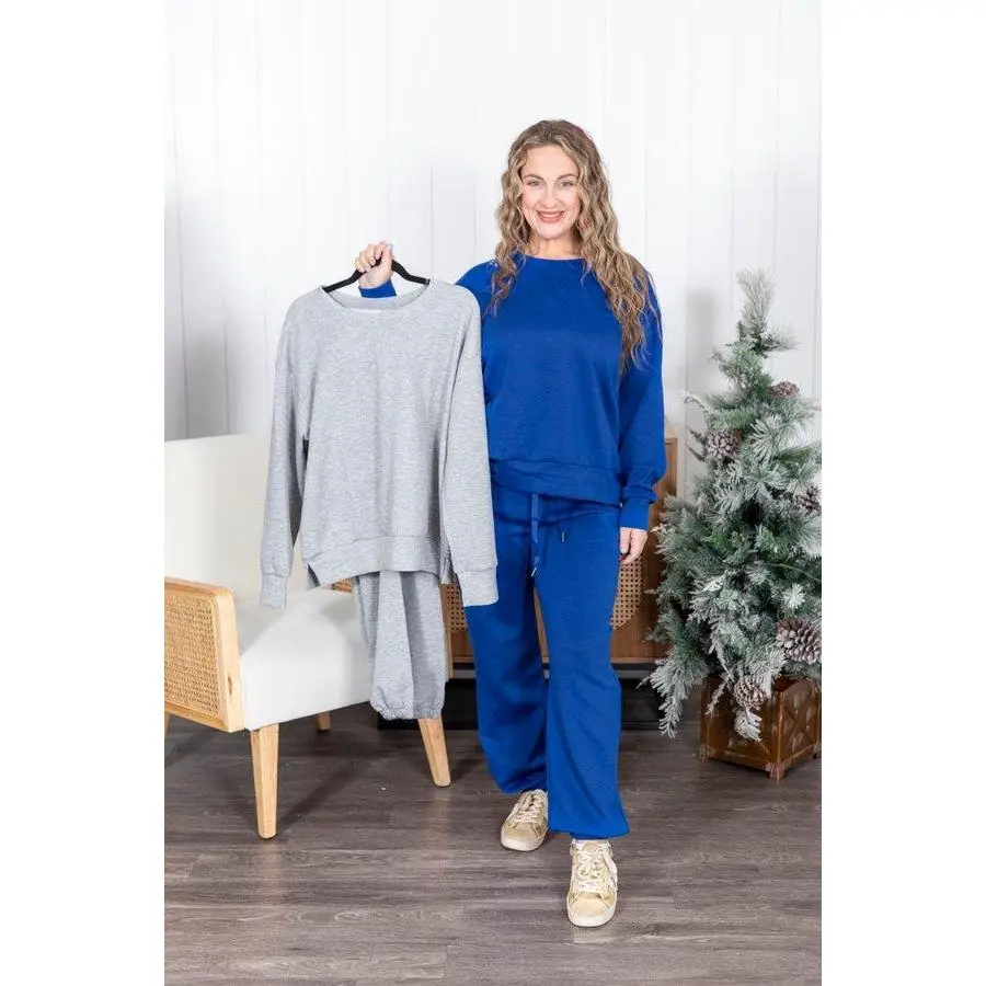 Vacation in Malibu Lounge Set, Spandex, Casual, Basic, Polyester, Nightwear, 3X