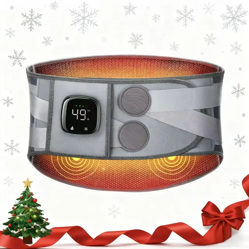 Alljoy Heated Lumbar Support Belt, Adjustable Cordless Heat Therapy Back Belt, Thermal Heating Waist Support for Daily Pain Relief, Portable Electric Massager – Ideal Gift