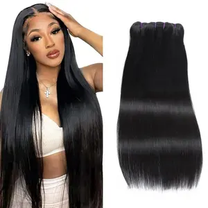 12A Raw Indian Straight Human Hair Bundles and body wave human hair bundles Unprocessed Straight Hair Extensions 1/3Bundles Hair