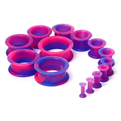 Pink with Blue Color