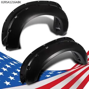 CROSSDESIGN Fender Flares Fit For Ford F250 F350 Super Duty Offroad Pocket Style Rivet 11-16