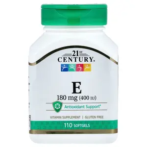 21st Century Vitamin E, 180 mg (400 IU), 110 Softgels