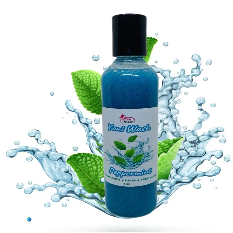 Peppermint Feminine Intimate Wash - pH Balance Solutions, Odor Control, 4oz Peppermint Feminine Intimate Wash - pH Balance Solutions, Odor Control, 4oz