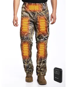 ANTARCTICA GEAR Hunting Heated Pants for Men with 12V 15000mAh Battery, Water-Resistant for Skiing, Hiking, Camping &Climbing
