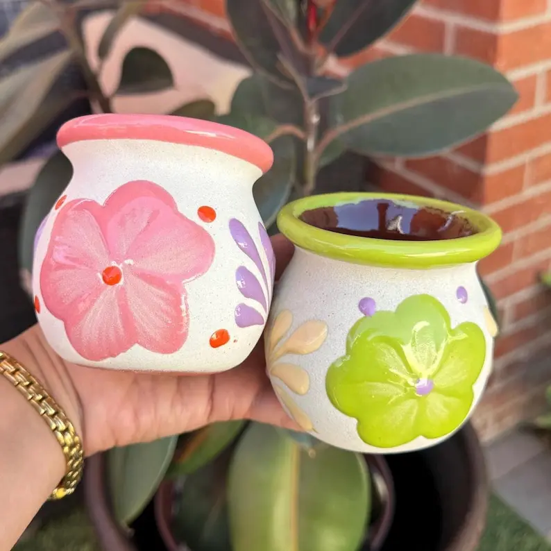 Mexican Pottery Candle for a Unique Gift, Leche Candle, Coconut Soy Candles for her, Teacher Candle Gift Box, Housewarming