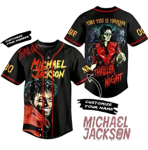 Michael Jackson King of Pop Baseball Jersey Shirt – MJ Fan Gift, Vintage Style, Unisex Streetwear