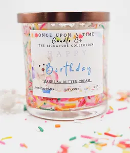 Birthday Cake, Happy Birthday Soy Wax Candle Birthday Gift