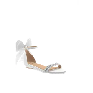 The Pashionista - White Crystal Bow