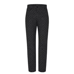 Louis Vuitton NBA Monogram Logo Denim Jeans Black - Like New