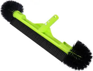20" Wide Pool Brush Head for Cleaning Walls, Inground/Above Ground Swimming Pool Scrub Brushes with Round Ends