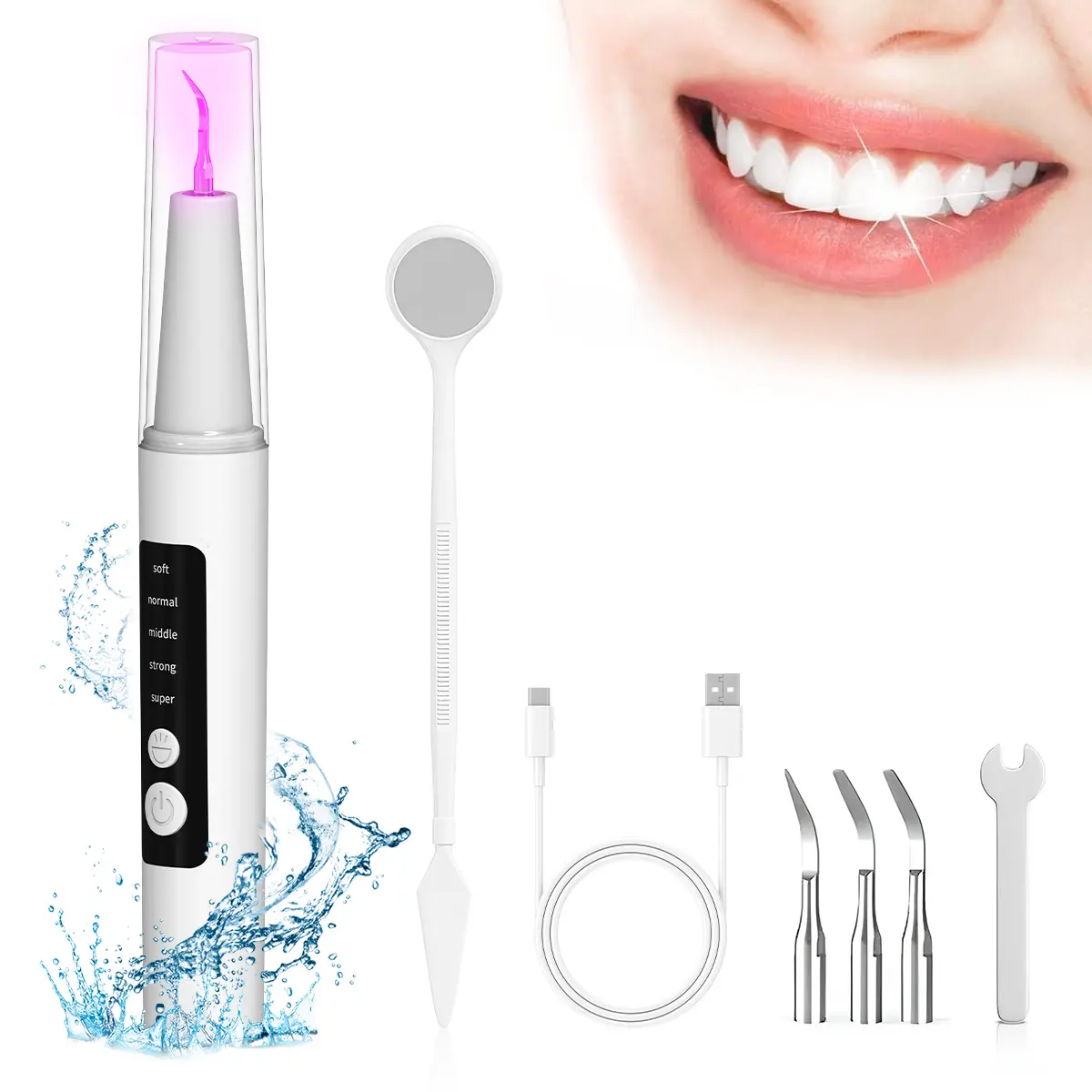 Plaque Remover for Teeth, Oral Tartar Remover for Teeth Cleaning with 3 ...