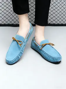 High-Quality Unisex Handmade Loafers, Slip-On Large Size Shoes with Metal Decor, Fashionable Casual Lightweight Comfort for Outdoor Walking