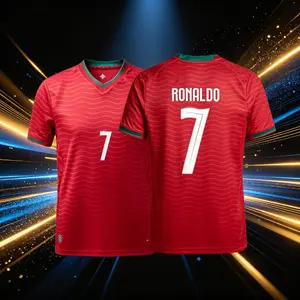 2026 Portugal Home And Away 7# Cristiano Ronaldo Short And Long Sleeve Soccer Jersey Fans Version Breathable