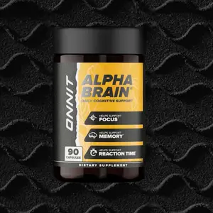 ONNIT Alpha Brain Nootropic Brain Supplement for Men & Women | Memory, Mental Clarity & Cognitive Improvement | Focus Capsules with L-Theanine, Vitamin B6 & Phosphatidylserine (90 Count)