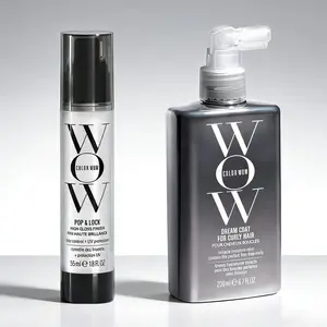COLOR 2in1 Set WOW Pop & Lock High Gloss Finish – Frizz Control Serum & COLOR WOW Dream Coat For Curly Hair