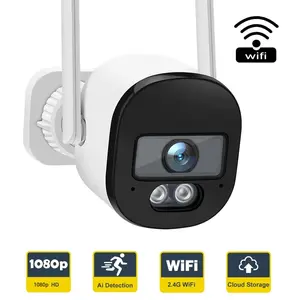 Wireless Smart 1080P HD Indoor Outdoor Ip66 Security Camera, Color Night Vision, Two-Way Audio, Motion Tracking, Alexa Compatible