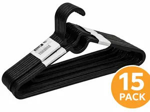 IKEA SPRUTTIG Durable Black Hangers Set of 15