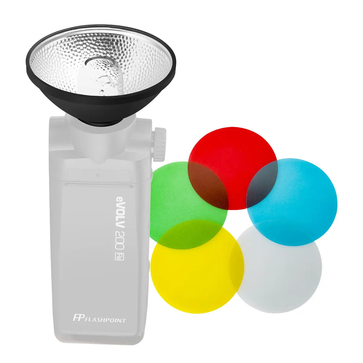 Flashpoint eVOLV 200 Mini Reflector, Durable Compact Lighting Accessory with Mount for Barebulb Head (AD-M) – Ideal for Photographers