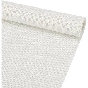 14CT Plastic Cross Stitch Fabric, 39.3x11.8 Inch Lvory White Cross Stitch Vinyl Aida Cloth for Craft Embroidery, Handmade Needlework, DIY Handicrafts, 1mm Thick
