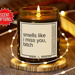 I Miss You Candle Long Distance Gift for Boyfriend Funny Candle Long Distance Couple Gift Birthday Gift for Her Valentines Day Friendship