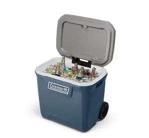 Coleman 316 Series 60QT Hard Chest Wheeled Cooler, Lakeside Blue