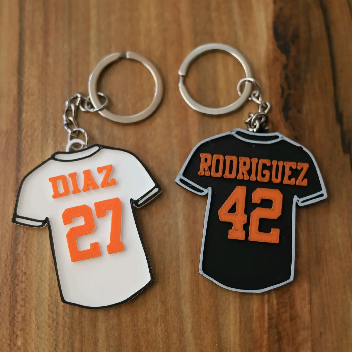 Personalized Sports Jeresy Keychain Bag Tag 3D printed Gift for Sports Fan Gift For Kids Sports Team Gift Custom Keychain Bag Tag