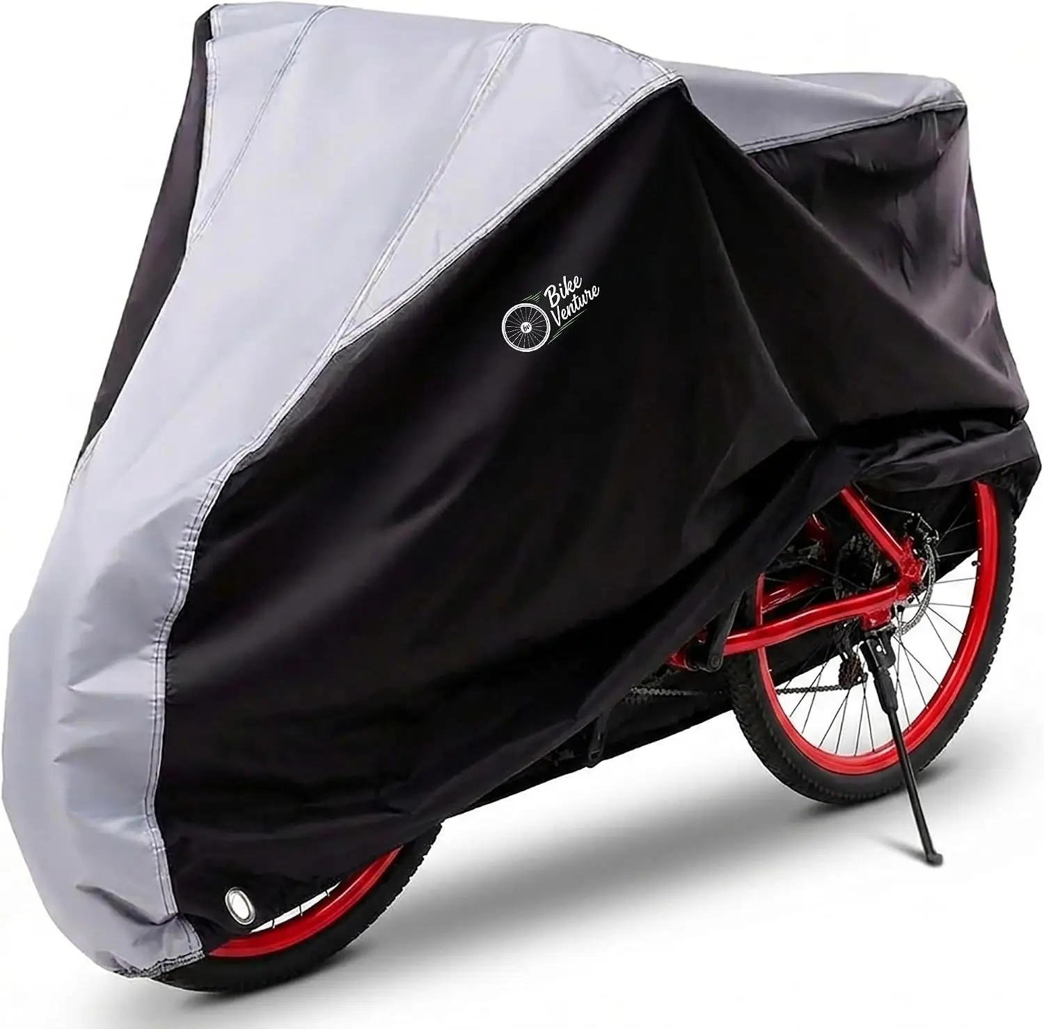 Bicycle Cover Waterproof Outdoor for 1 Bike, Heavy-Duty | 3-Year Warranty, 420D Ripstop Heavy-Duty Fabric, Anti-UV, Fits Mountain, Road, Cruiser & Standard Bikes, All Weather Proof