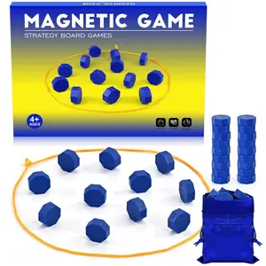 Magnetic Strategy Interactive Game for Kids & Family – Puzzle Board Game with Magnetic Pieces, Educational Party Game for Home & Travel