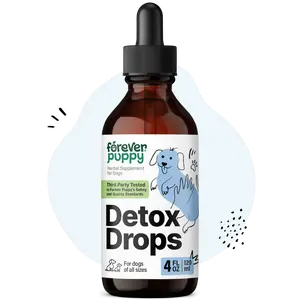 Detox Drops for Dogs - Dandelion Leaf & Dandelion Root Extract for Liver and Kidney Support - Herbal Detox & Antioxidant Support Supplement for Dogs of All Breeds & Sizes - 4 oz