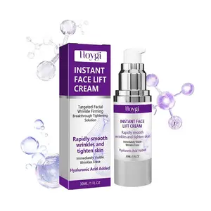 Lloygi Instant Face Lift Cream 30ml - Reduces Fine Lines & Nasolabial Folds, Hydrates & Moisturizes, Silky Plant Sensitive, Hyaluronic Acid Added
