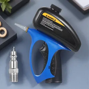 Dual Mode Gravity Sandblaster Gun for Metal Rust Wood Renewal Industrial Tungsten Nozzle Air Compressor Compatible Portable High Pressure Sandblaster Non Clogging Ergonomic Grip Metal Wood Concrete Surface Tool