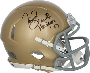 Tim Brown Notre Dame Fighting Irish Autographed Riddell Speed Mini Helmet with "Heisman 87" Inscription - Fanatics Authentic Certified