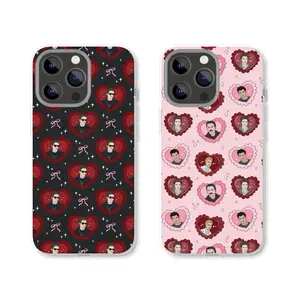 Vampire Hearts Clear Phone Case Insert for iPhone Models - Premium Photo Paper Material, Case Insert Only