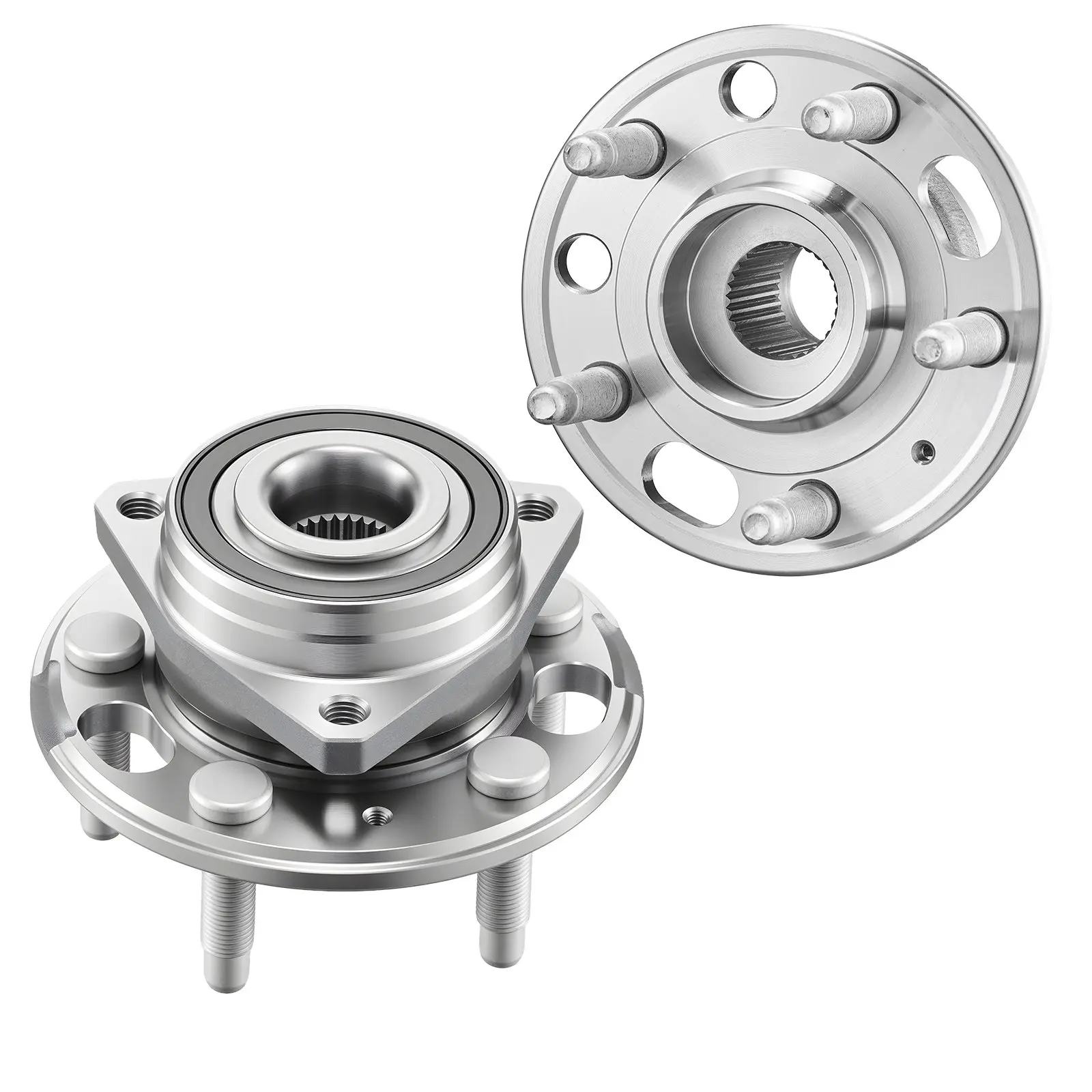 【Summerfinds】VEVOR 2-Pack Steel Ball Bearings Wheel Bearing & Hub Assembly with Ball Bearing Design, OE Standard Replacement for 2020 Chevy Impala LT, 2017 Equinox, Buick Regal, Cadillac XTS Livery Hearse, OEM 513288 Automotive Hub Set