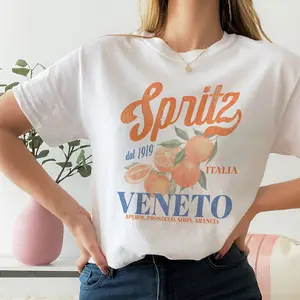 Spritz Comfort Colors Short Sleeve T-Shirt | Italian Cocktail, Aperitivo Shirt | Gift for Her | Vintage, Boho, Italia Oversized Graphic Tee Comfortable Fit
