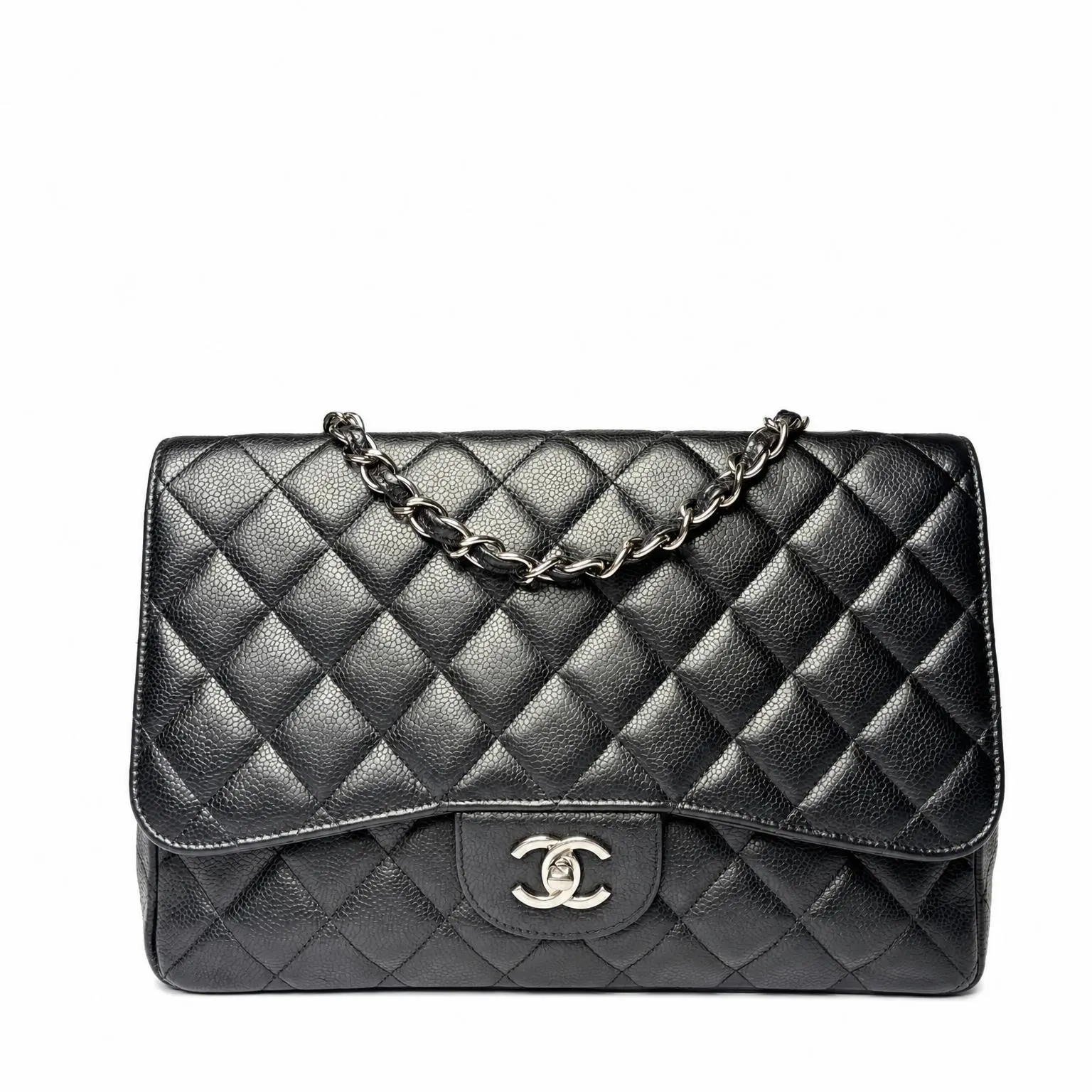 Pre-owned CHANEL X Shoulder Bags Classic Caviar Jumbo Double Flap Bag Shoulder Black 2606300012