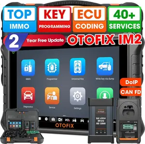 OTOFIX IM2 Key Programming Tool [2-Year Updates] XP1 PRO Key Fob Programmer, Top IMMO Diagnostic Scan Tool, ECU Coding&Programming, 40+ Services, Active Test, FCA AutoAuth