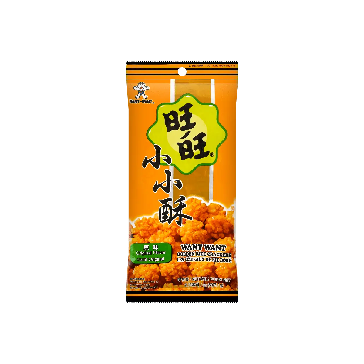 WANT WANT Natural Farm Rice Crackers 60g