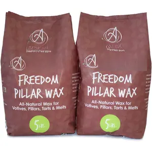 - Freedom  Wax Beads for Pillar Candle Making - Microwavable  Wax Beads -   Candle Making Supplies (10-Pound Box)