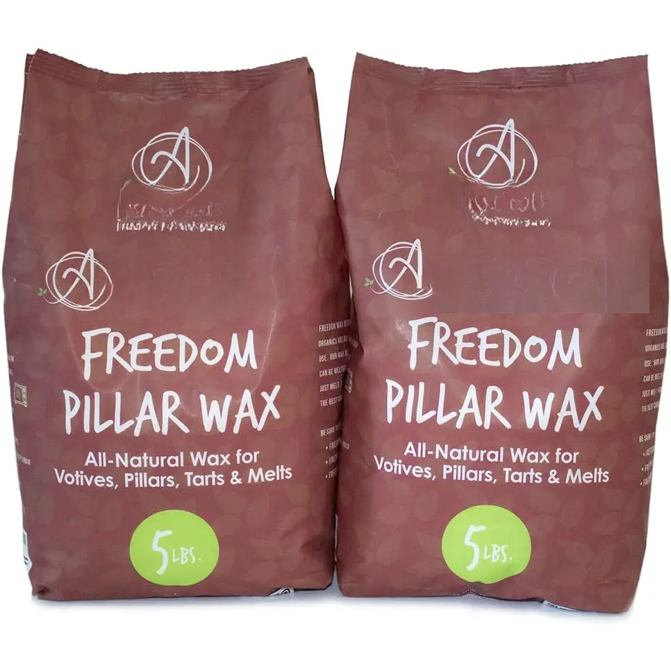 - Freedom  Wax Beads for Pillar Candle Making - Microwavable  Wax Beads -   Candle Making Supplies (10-Pound Box)