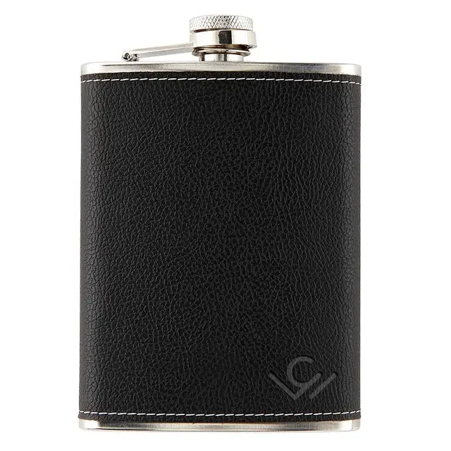 Cole Wheeler P7508 8 oz Leather Hip Flask