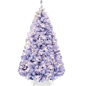 Best Choice Products Artificial Flocked Christmas Tree, Pre-Lit Holiday Décor w/ Twinkle Lights - 6ft Best Choice Products Artificial Flocked Christmas Tree, Pre-Lit Holiday Décor w/ Twinkle Lights - 6ft