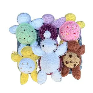 Crochet Plush Dessert Turtle - Soft, Cuddly Unique Gift Idea