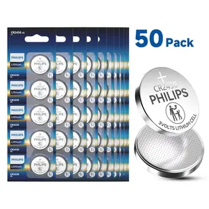 Philips CR2450 Battery 50 Pack – The Last Coin Battery You'll  Ever Need | 3V Lithium for Key Fobs, Garage Openers, Car Remotes  & Sensors | Leak-Proof, Years in Storage, Actually Works in  Extreme Temps