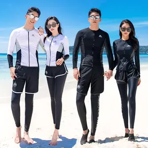 Sunscreen, quick-drying wetsuits, split long sleeves, long pants, swimsuits, jellyfish suits, couples, warm men's swimsuits, women's surfsuits
