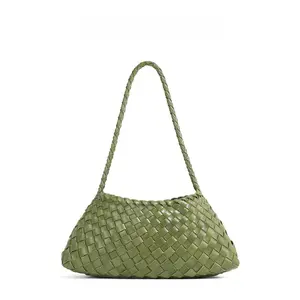 6253 Women's Handheld Vegetable Basket Bag 2025 New Handwoven Shoulder Bag