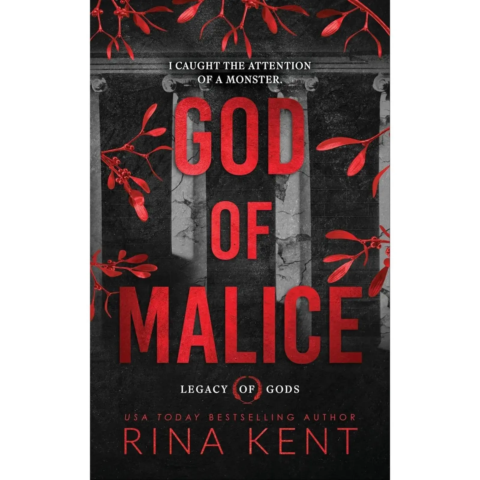 Rina Kent God of Malice Standard Edition Legacy of Gods Volume 1 Paperback Book Horror Series by USA Today Bestselling Author